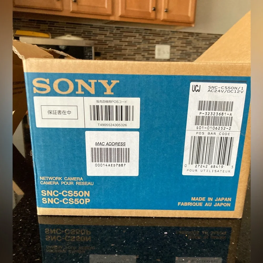 NWT Sony SNC-CS50N Network Surveillance Camera Box And Manuals Included